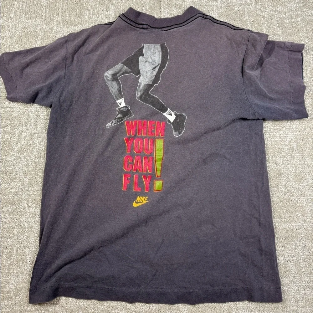 Vintage 90s Nike “Why Drive, You can Fly” Single Stitch Youth Medium T Shirt